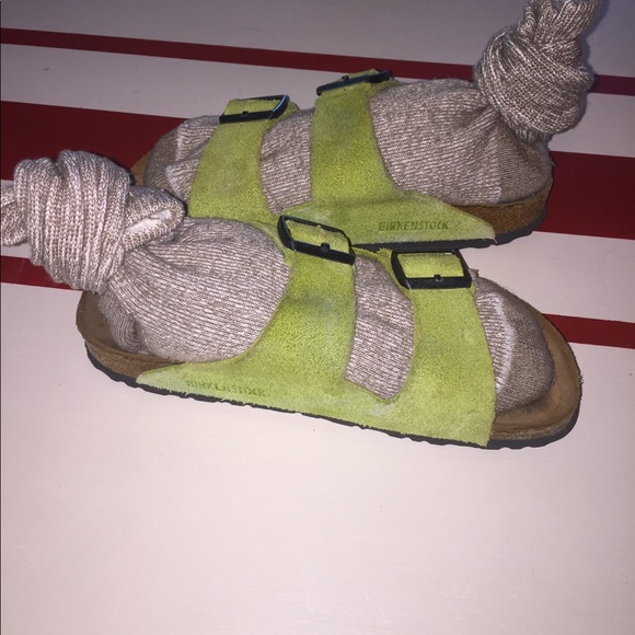 Birkenstock Shoes - Rare Soft Bed Birkenstocks Wheatgrass Lime Green